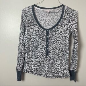 Victoria’s Secret Cheetah Print Thermal Shirt – Size Medium